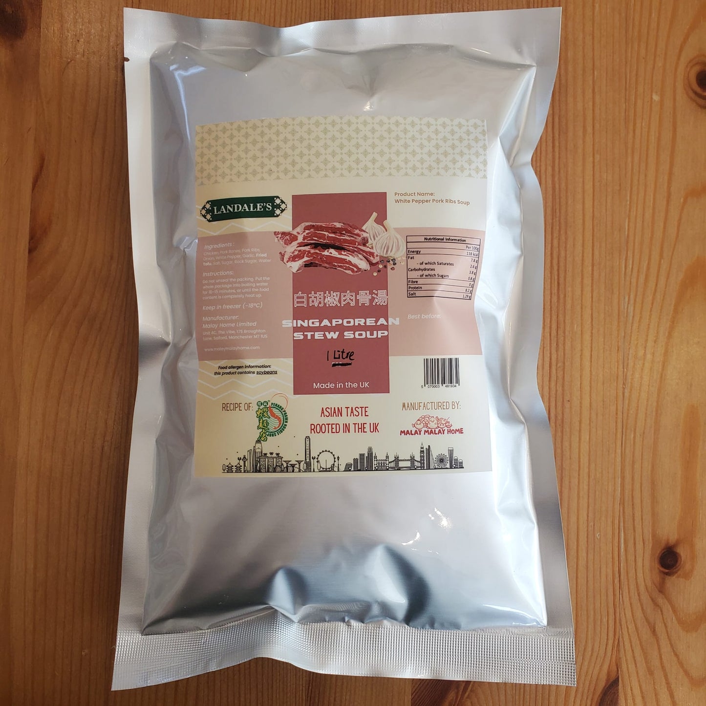 White Pepper Pork Ribs Soup